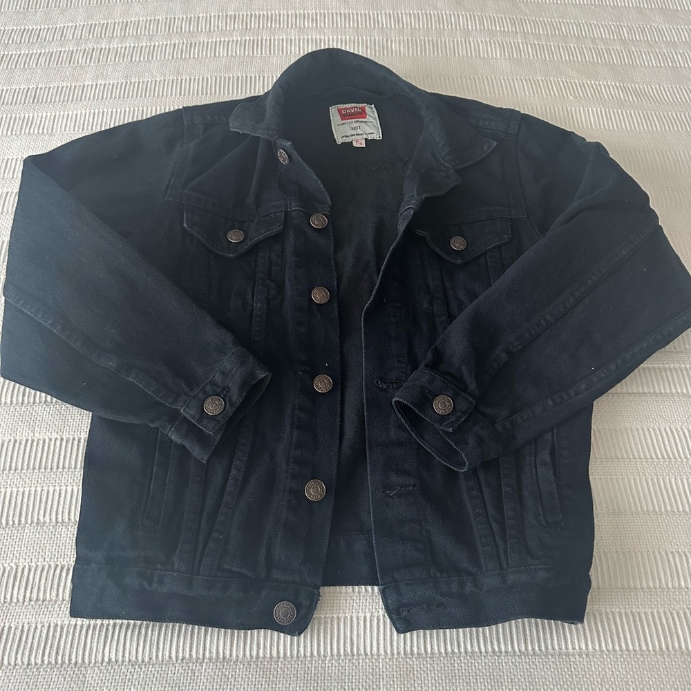 Women’s Petite small Black Denim Jacket